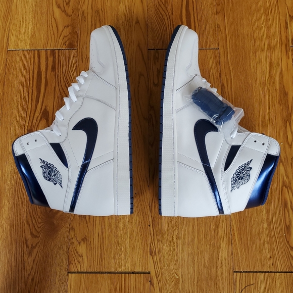 Air jordan 1 retro metallic navy 2016 size 18 - Picture 3 of 7